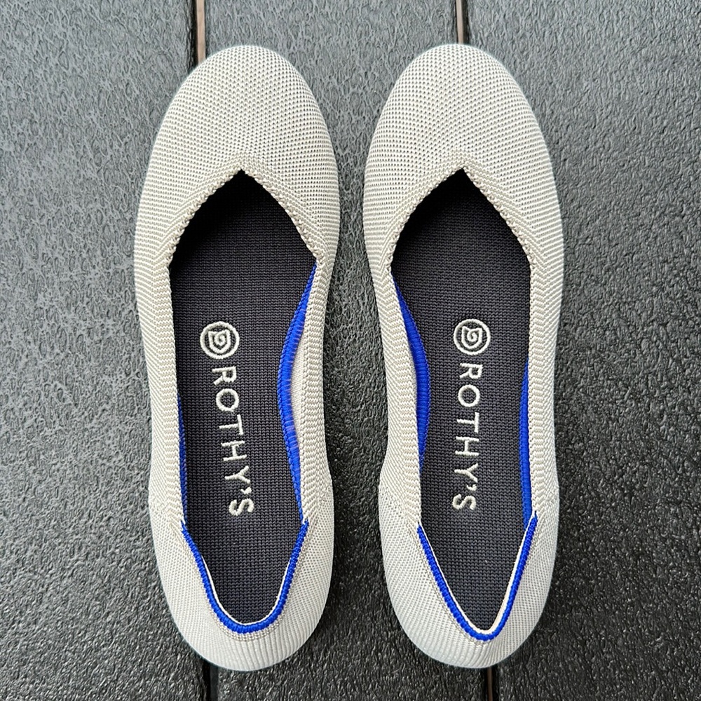 Rothy’s cream colored flats
